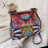 Xajzpa - Painting Tiger Graffiti Printed Female Bag Famous Cartoon Designer Purses And Handbag 2023