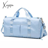 Xajzpa - Personalized Duffel Bag Embroidered Sports Gym Travel With Wet Dry Pockets & Shoe