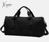 Xajzpa - Personalized Duffel Bag Embroidered Sports Gym Travel With Wet Dry Pockets & Shoe