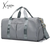 Xajzpa - Personalized Duffel Bag Embroidered Sports Gym Travel With Wet Dry Pockets & Shoe