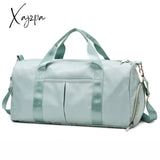 Xajzpa - Personalized Duffel Bag Embroidered Sports Gym Travel With Wet Dry Pockets & Shoe