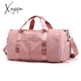 Xajzpa - Personalized Duffel Bag Embroidered Sports Gym Travel With Wet Dry Pockets & Shoe