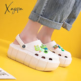 Xajzpa - Platform Slippers Summer Women’s Sandals 7Cm Wedges Ladies Outdoor Clogs Thick Street