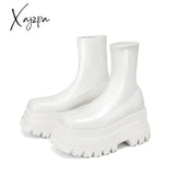 Xajzpa - Platform Women Ankle Boots Gothic Style Cool Combat Brand New Street Shoes Boot Big Size