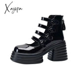 Xajzpa - Platform Women Shoes 2023 Summer New Round Toe Thick Heeled Women’s High Heels White