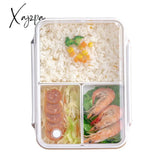 Xajzpa - Portable 3 Compartments Bento Boxes Microwave Food Storage Container Lunchbox Children