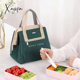 Xajzpa - Portable Lunch Bag For Women Solid Color Large Capacity Thermal Food Storage Bags Office