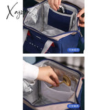 Xajzpa - Portable Lunch Bag For Women Solid Color Large Capacity Thermal Food Storage Bags Office