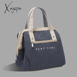 Xajzpa - Portable Lunch Bag For Women Solid Color Large Capacity Thermal Food Storage Bags Office