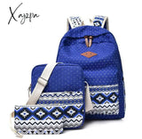 Xajzpa - Preppy Canvas Hemp Boho/Aztec Stripe Multi Pocket Backpack Hippie/Tribal Laptop Bags