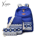 Xajzpa - Preppy Canvas Hemp Boho/Aztec Stripe Multi Pocket Backpack Hippie/Tribal Laptop Bags