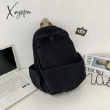 Xajzpa - Preppy Style Women Backpack Cool Cotton Schoolbag For Teenage Girls Shoulder Fashion Men