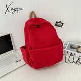 Xajzpa - Preppy Style Women Backpack Cool Cotton Schoolbag For Teenage Girls Shoulder Fashion Men