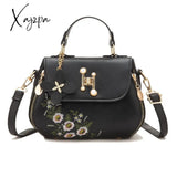 Xajzpa - Pu Leather Crossbody Shoulder Bags Women’s Handmade Embroidery Multifunctional Handbags