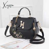 Xajzpa - Pu Leather Crossbody Shoulder Bags Women’s Handmade Embroidery Multifunctional Handbags