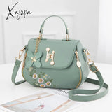 Xajzpa - Pu Leather Crossbody Shoulder Bags Women’s Handmade Embroidery Multifunctional Handbags