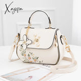 Xajzpa - Pu Leather Crossbody Shoulder Bags Women’s Handmade Embroidery Multifunctional Handbags