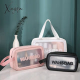 Xajzpa - Pu Women Travel Storage Bag Cosmetic Makeup Organizer Bags Waterproof Washbag Transparent