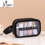 Xajzpa - Pu Women Travel Storage Bag Cosmetic Makeup Organizer Bags Waterproof Washbag Transparent