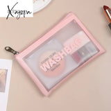 Xajzpa - Pu Women Travel Storage Bag Cosmetic Makeup Organizer Bags Waterproof Washbag Transparent