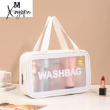 Xajzpa - Pu Women Travel Storage Bag Cosmetic Makeup Organizer Bags Waterproof Washbag Transparent