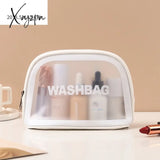 Xajzpa - Pu Women Travel Storage Bag Cosmetic Makeup Organizer Bags Waterproof Washbag Transparent