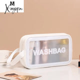 Xajzpa - Pu Women Travel Storage Bag Cosmetic Makeup Organizer Bags Waterproof Washbag Transparent