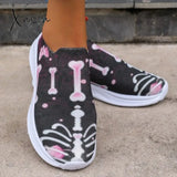 Xajzpa - Purple Casual Patchwork Printing Round Comfortable Out Door Shoes Shoes Sneakers