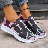 Xajzpa - Purple Casual Patchwork Printing Round Comfortable Out Door Shoes Shoes Sneakers