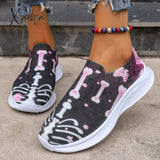 Xajzpa - Purple Casual Patchwork Printing Round Comfortable Out Door Shoes / Us6Eu36 Shoes Sneakers