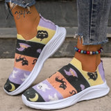 Xajzpa - Purple Casual Sportswear Daily Patchwork Printing Round Comfortable Out Door Shoes Shoes
