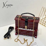 Xajzpa - Purses And Handbags Luxury Designer Crossbody Shoulder Bag For Women Piano Shape Top