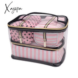 Xajzpa - Pvc Transparent Cosmetic Bag Organizer Travel Toiletry Set Pink Beauty Case Makeup