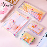 Xajzpa - Pvc Transparent Cosmetic Bag Women Makeup Storage Clear Organizer Wash Travel Portable