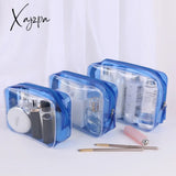 Xajzpa - Pvc Waterproof Transparent Cosmetic Bag Wash Bath Storage Travel Multi-Function Handbag