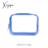 Xajzpa - Pvc Waterproof Transparent Cosmetic Bag Wash Bath Storage Travel Multi-Function Handbag