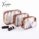 Xajzpa - Pvc Waterproof Transparent Cosmetic Bag Wash Bath Storage Travel Multi-Function Handbag