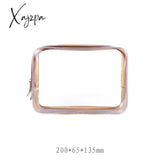 Xajzpa - Pvc Waterproof Transparent Cosmetic Bag Wash Bath Storage Travel Multi-Function Handbag