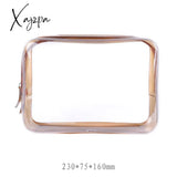 Xajzpa - Pvc Waterproof Transparent Cosmetic Bag Wash Bath Storage Travel Multi-Function Handbag