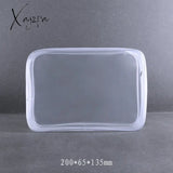 Xajzpa - Pvc Waterproof Transparent Cosmetic Bag Wash Bath Storage Travel Multi-Function Handbag