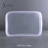 Xajzpa - Pvc Waterproof Transparent Cosmetic Bag Wash Bath Storage Travel Multi-Function Handbag