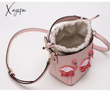 Xajzpa - Quality Fashion Designer Flamingo Bucket Bag Women Pu Leaather Handbags Female Ladies