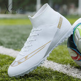 Xajzpa - Quality Football Boots Wholesale C.Ronaldo Soccer Shoes Assassin Chuteira Campo TF/AG Football Sneaker Futsal Training Shoes