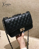 Xajzpa - Quilted Turn Lock Flap Shoulder Bag