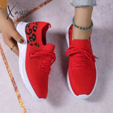 Xajzpa - Red Casual Sportswear Daily Patchwork Frenulum Round Comfortable Out Door Sport Running