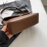 Xajzpa - Retro Brand Ladies Small Tote Bag Pu Leather Shoulder Crossbody Bags For Women 2023