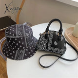 Xajzpa - Retro Pu Leather Women’s Shell Bag Summer Cashew Flower Ladies Shoulder Crossbody Female