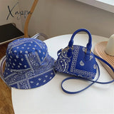 Xajzpa - Retro Pu Leather Women’s Shell Bag Summer Cashew Flower Ladies Shoulder Crossbody Female