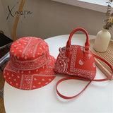 Xajzpa - Retro Pu Leather Women’s Shell Bag Summer Cashew Flower Ladies Shoulder Crossbody Female