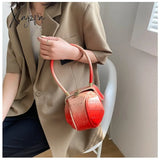 Xajzpa - Sac A Main Luxury Designer Handbag Women Small Round Design Leather Hand Bag For Fashion